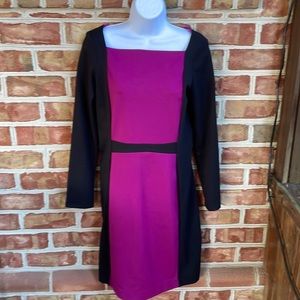 Narcisco Rodriguez for Design Nation long sleeve color block dress size small